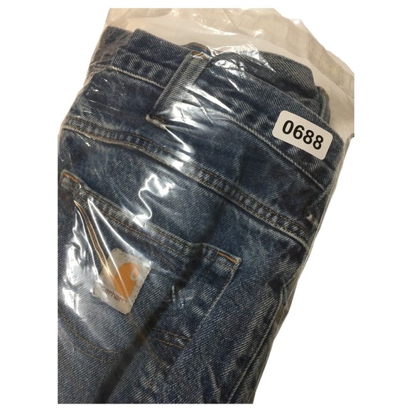 Carhartt Jeans Mens 38X30 Relaxed Fit Straight Leg Medium Wash Denim Blue - Picture 12 of 13